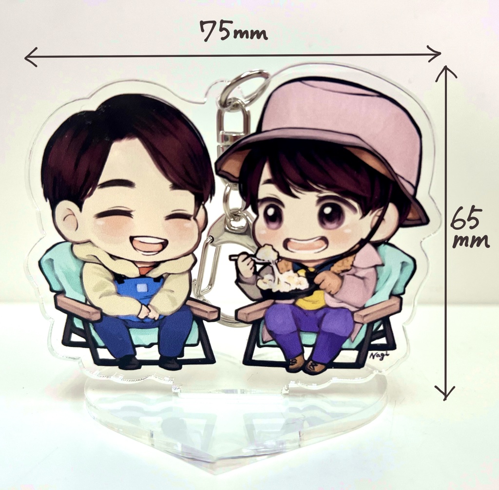 くろあだアクキー(スタンド付)