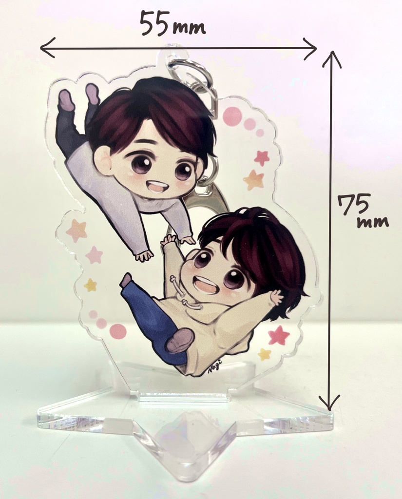 くろあだアクキー(スタンド付)