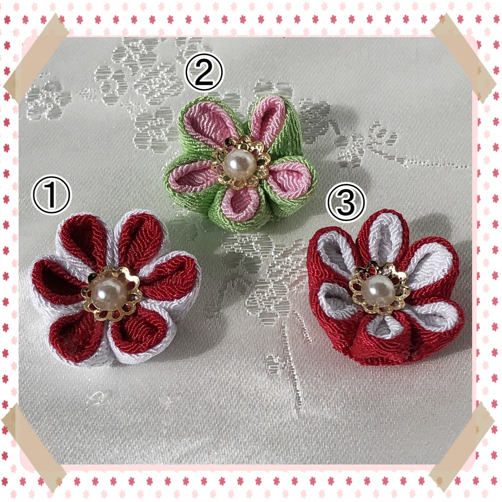 💛 つまみ細工(マグネット) 💛