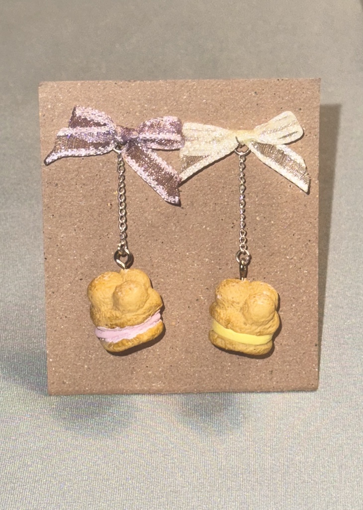 パチョフィンシュークリームピアス/イヤリング