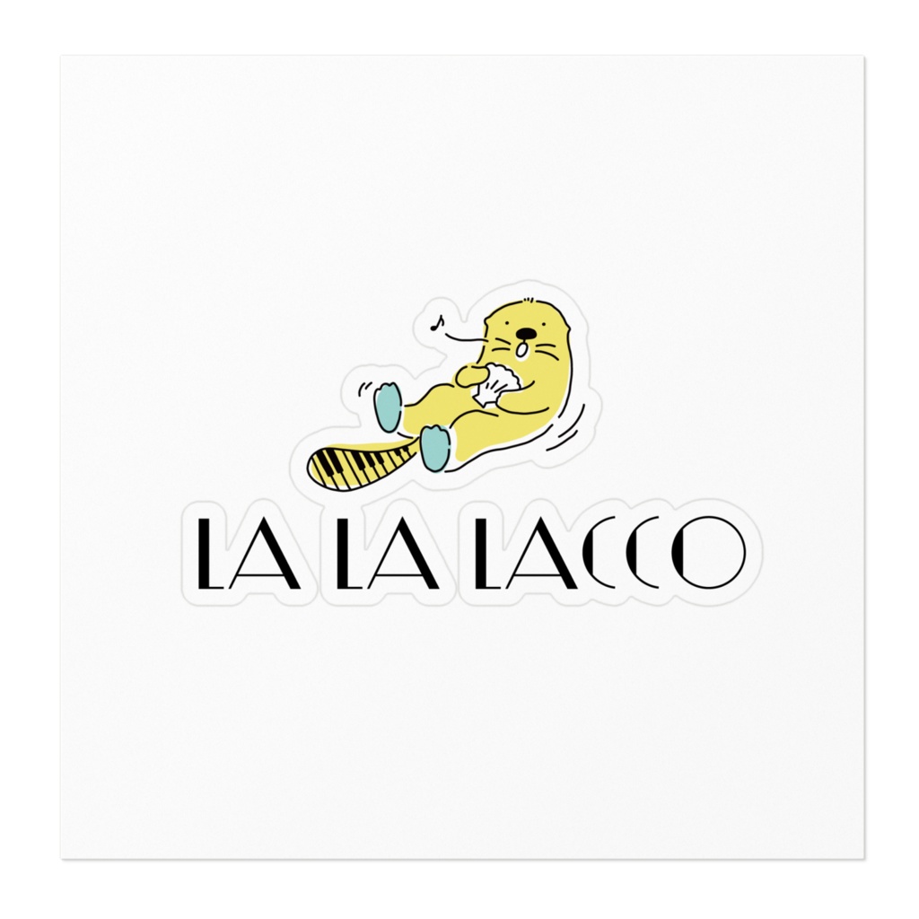 ラララッコステッカー