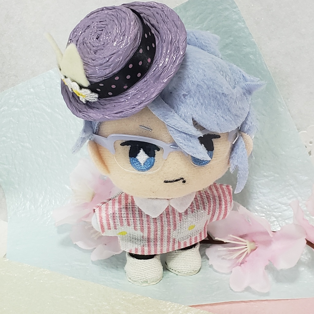 うさぎさんの耳つき帽子   もちマス・10cmぬい兼用