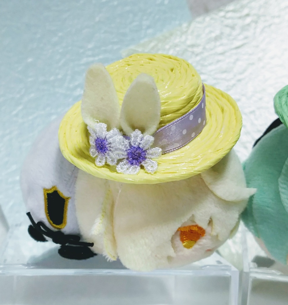 うさぎさんの耳つき帽子   もちマス・10cmぬい兼用