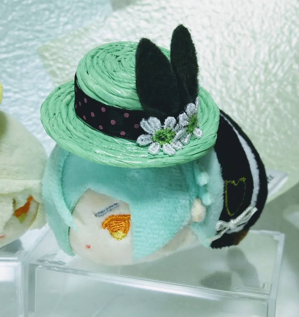 うさぎさんの耳つき帽子   もちマス・10cmぬい兼用