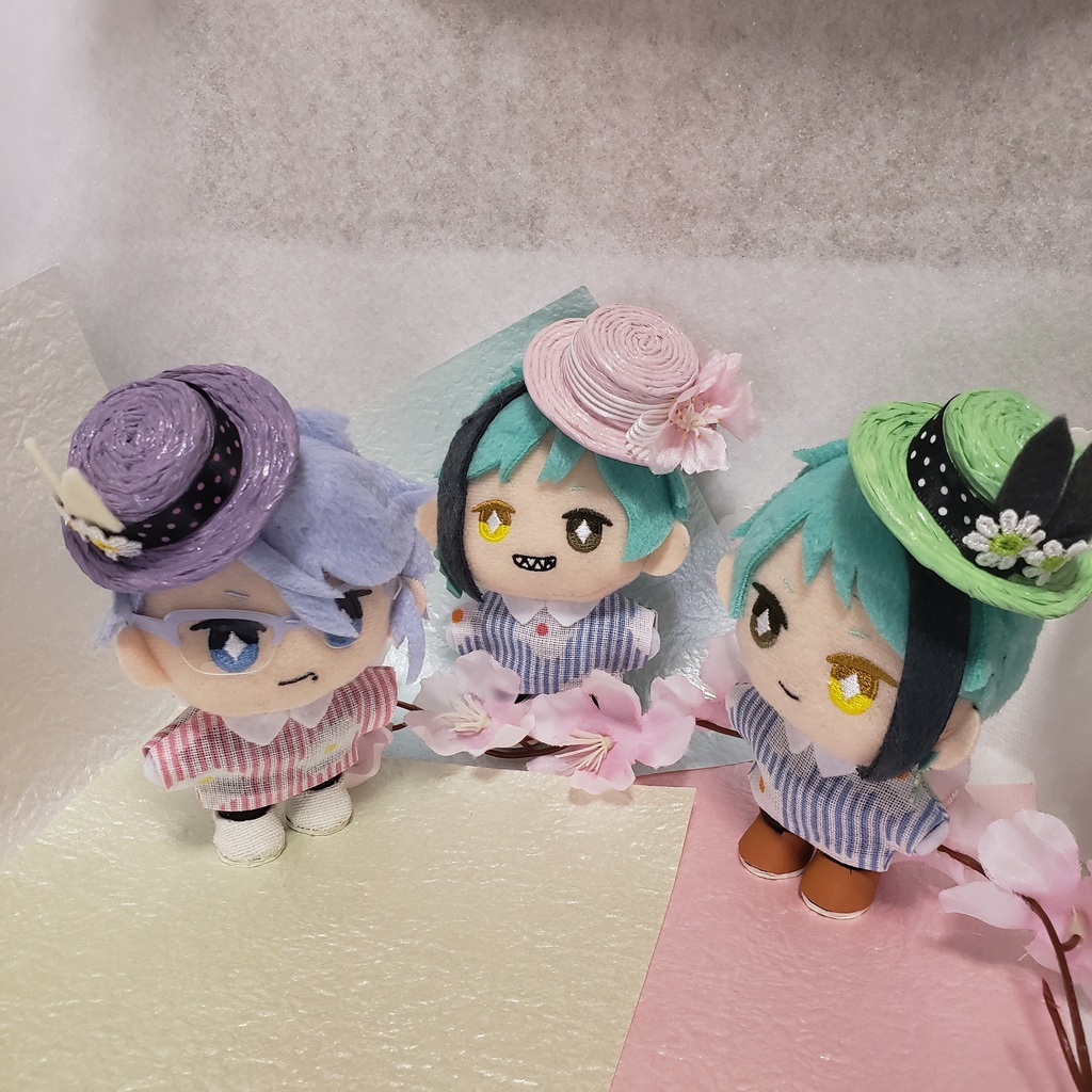 うさぎさんの耳つき帽子   もちマス・10cmぬい兼用