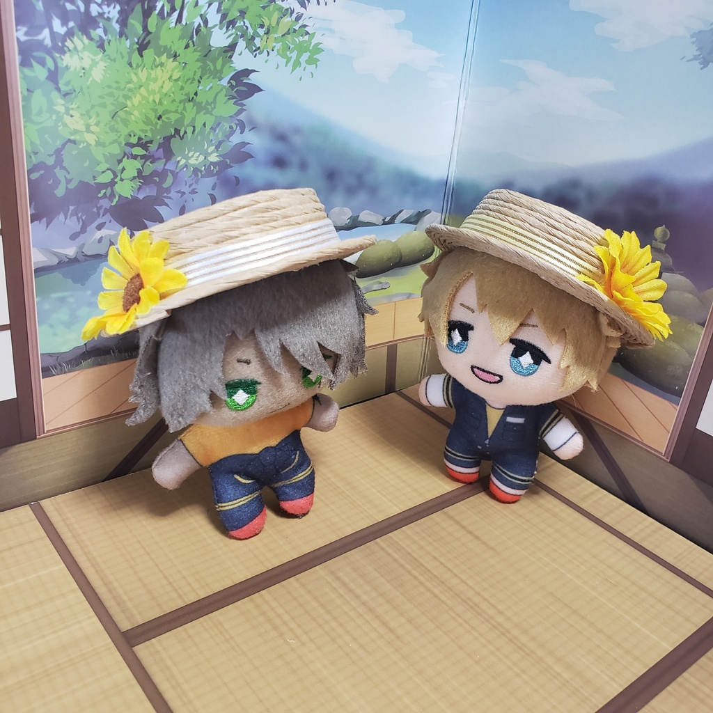 10cmぬい用大きなひまわり帽子