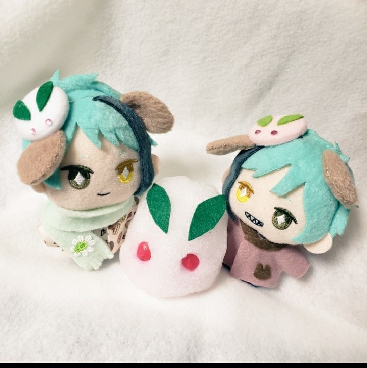 もちマス・10cmぬいぐるみ用 雪うさぎのベレー帽