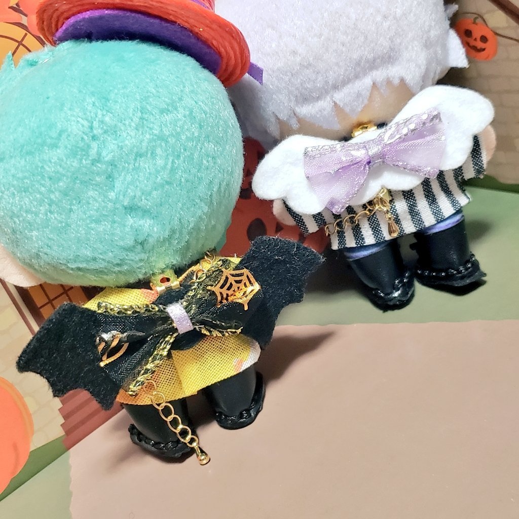 ハロウィンクリップ あくまの羽根 てんしの羽根