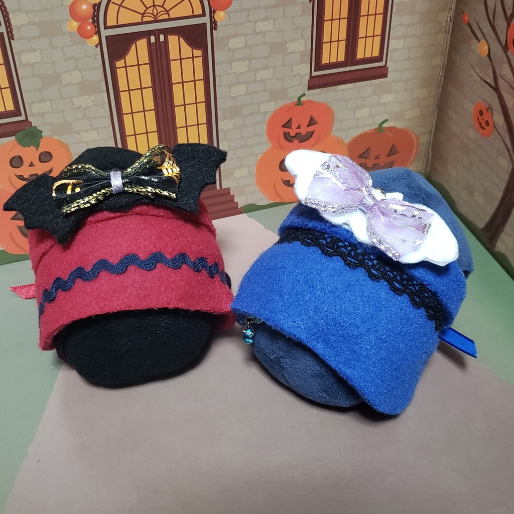 ハロウィンクリップ あくまの羽根 てんしの羽根