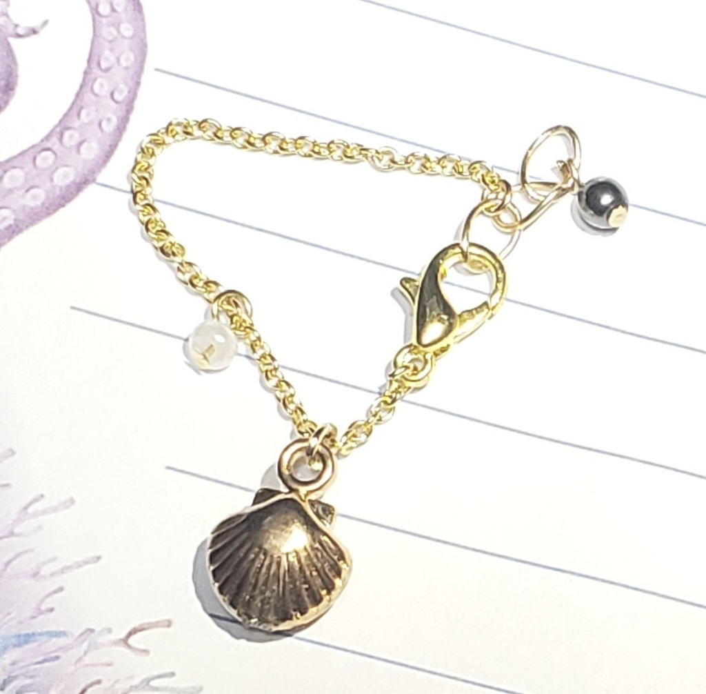 ぬいぐるみ用 貝チャームのペンダント