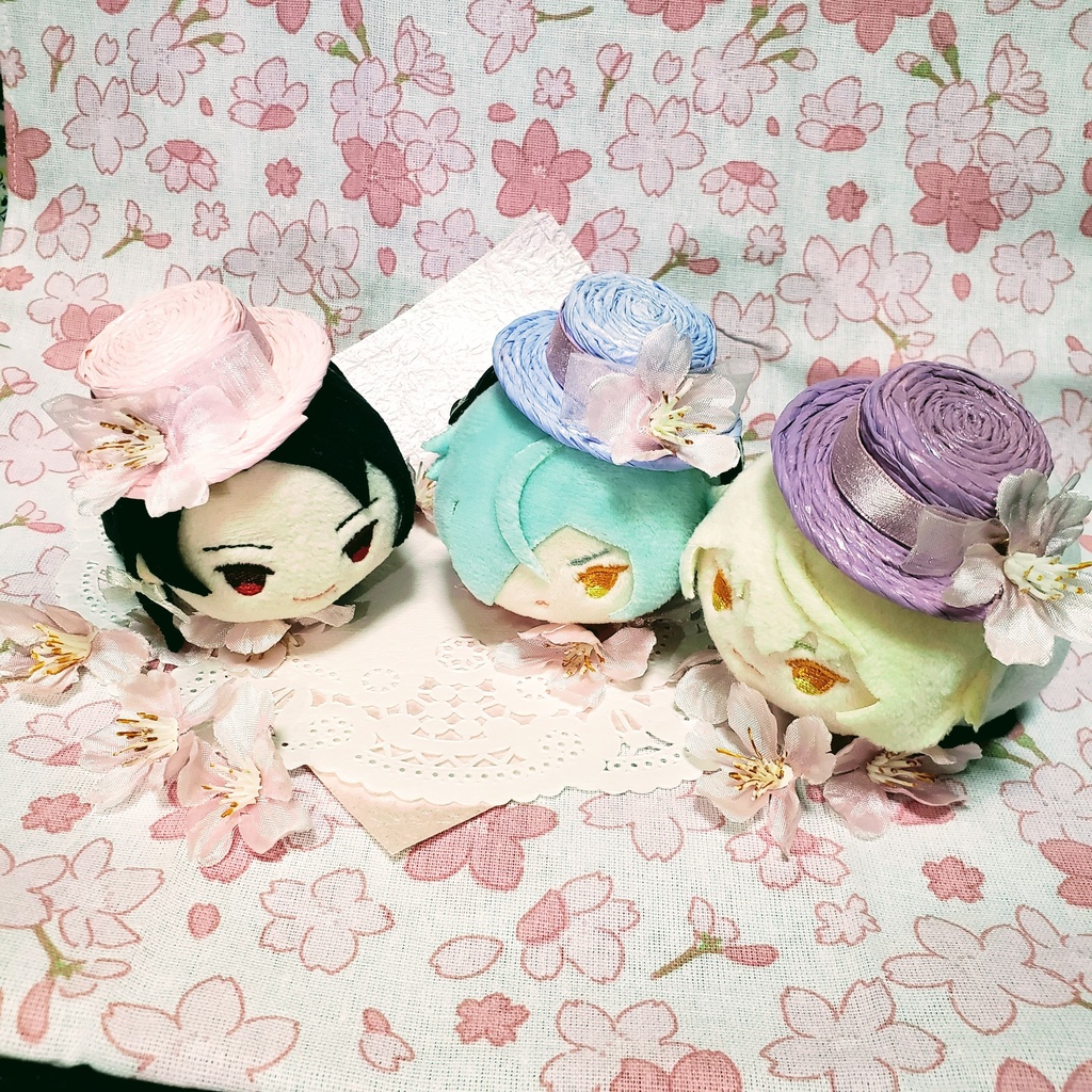 もちマス・10cmぬい用 さくらの帽子
