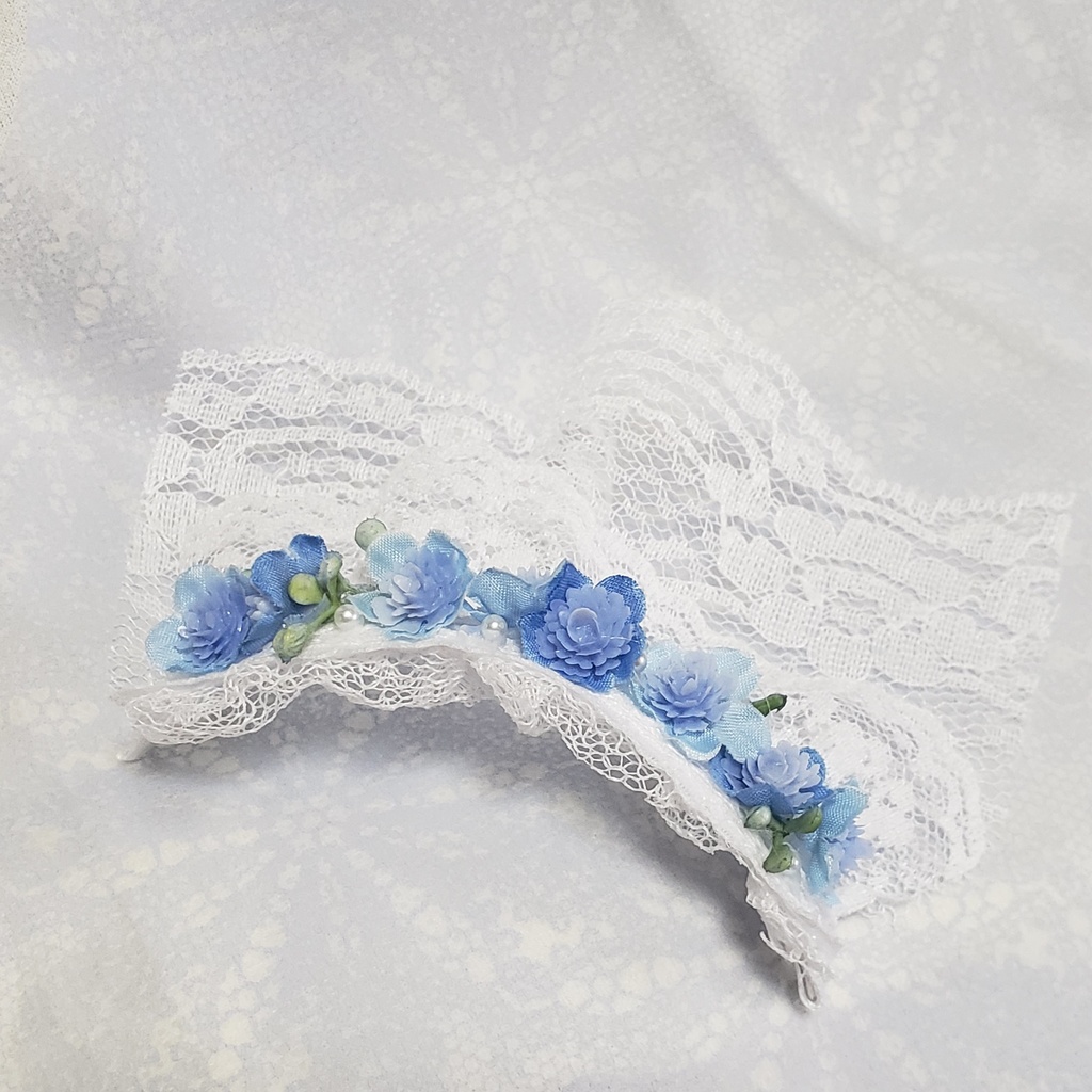 もちマス・ぬい用 ウェディングベール(ミニブーケつき)