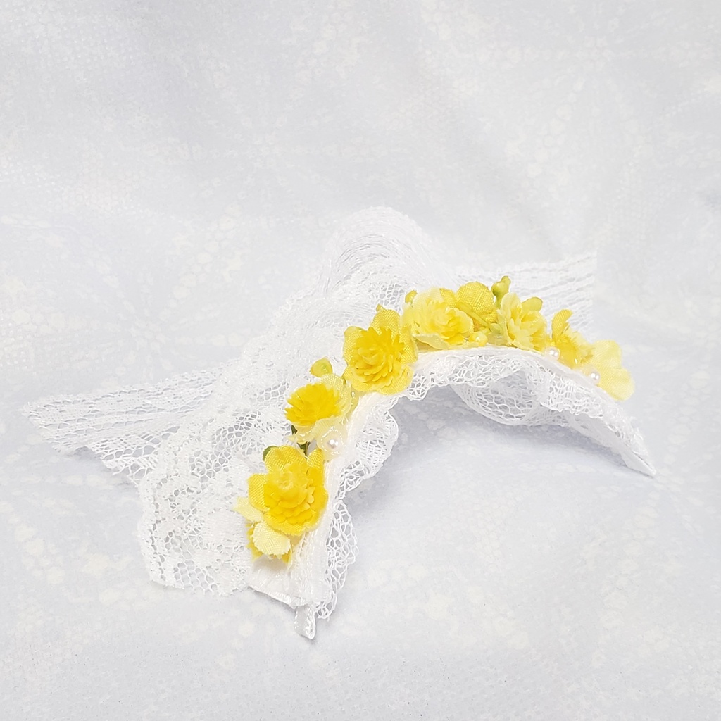 もちマス・ぬい用 ウェディングベール(ミニブーケつき)