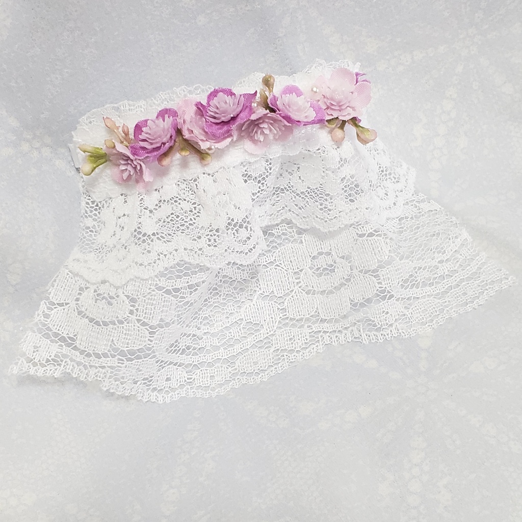 もちマス・ぬい用 ウェディングベール(ミニブーケつき)