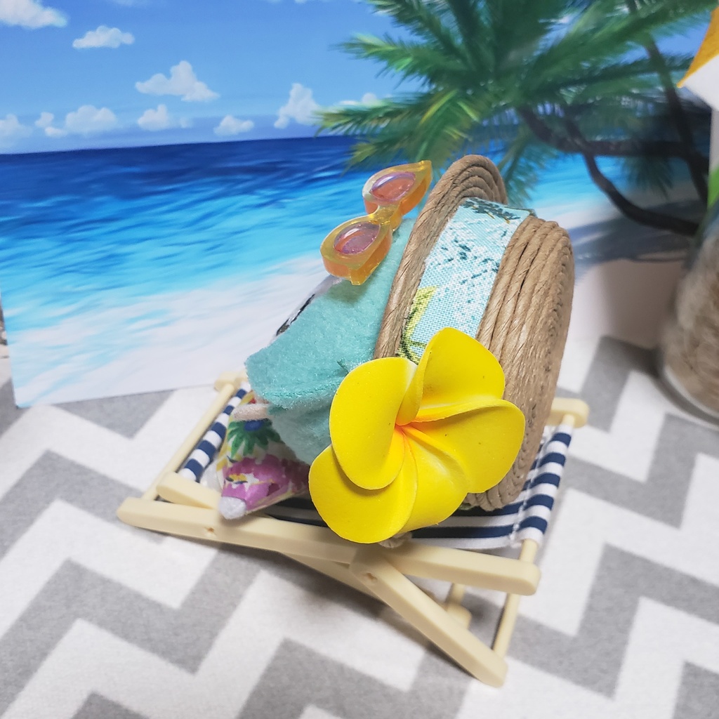 10~12cmぬい用 トロピカルな帽子