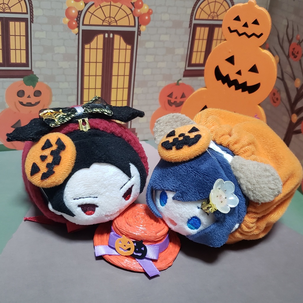 もちマス・10cmぬい用 ハロウィンのベレー帽