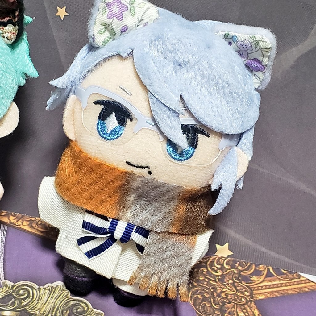 10cmぬい用・チェック柄フリースマフラー