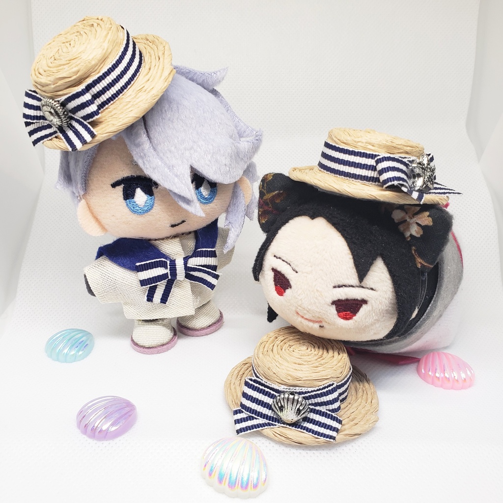 マリンモチーフの麦わらぼうし