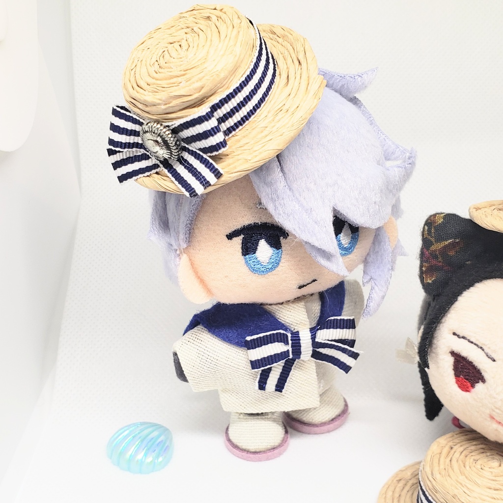 マリンモチーフの麦わらぼうし