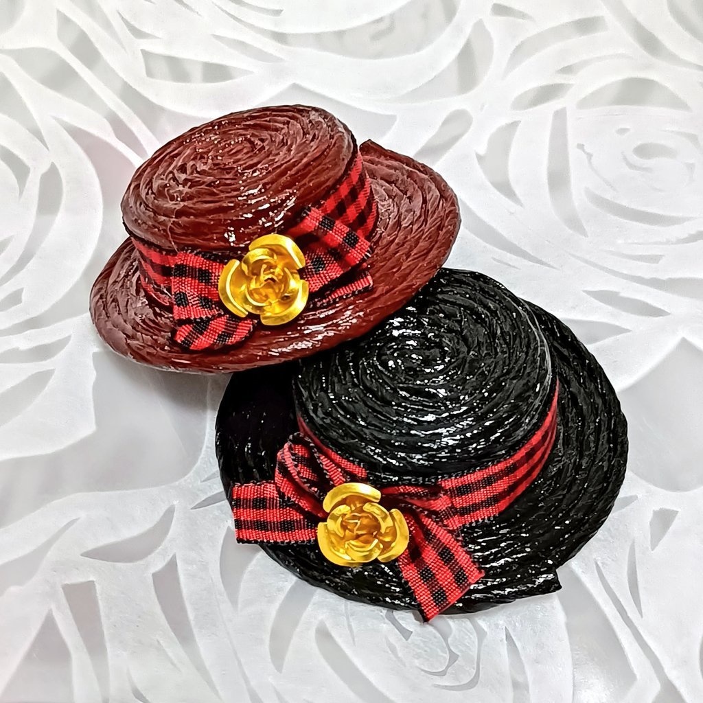 もち・10cmぬい用 薔薇のぼうし