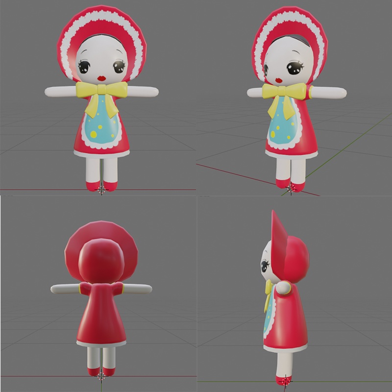 【無料版有】3D文化人形