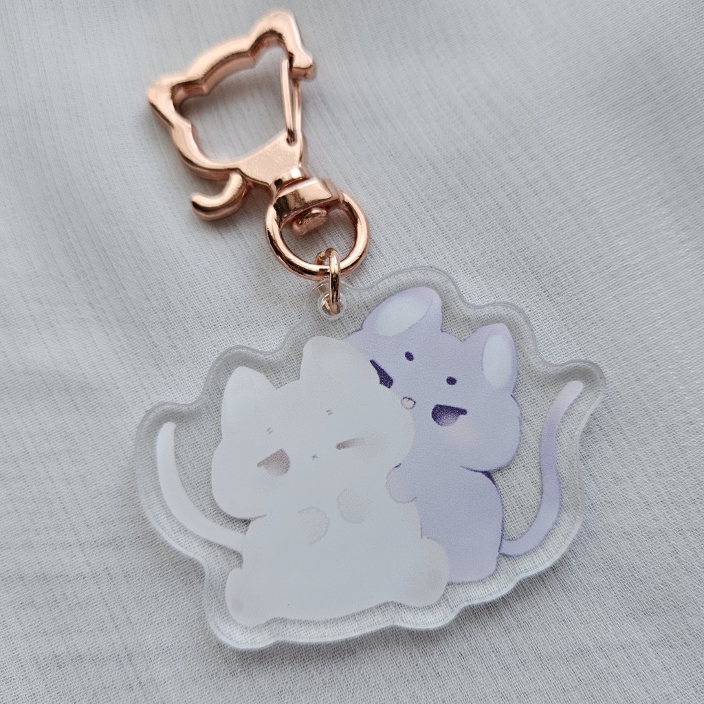 もふナレ ネコチャンアクキー