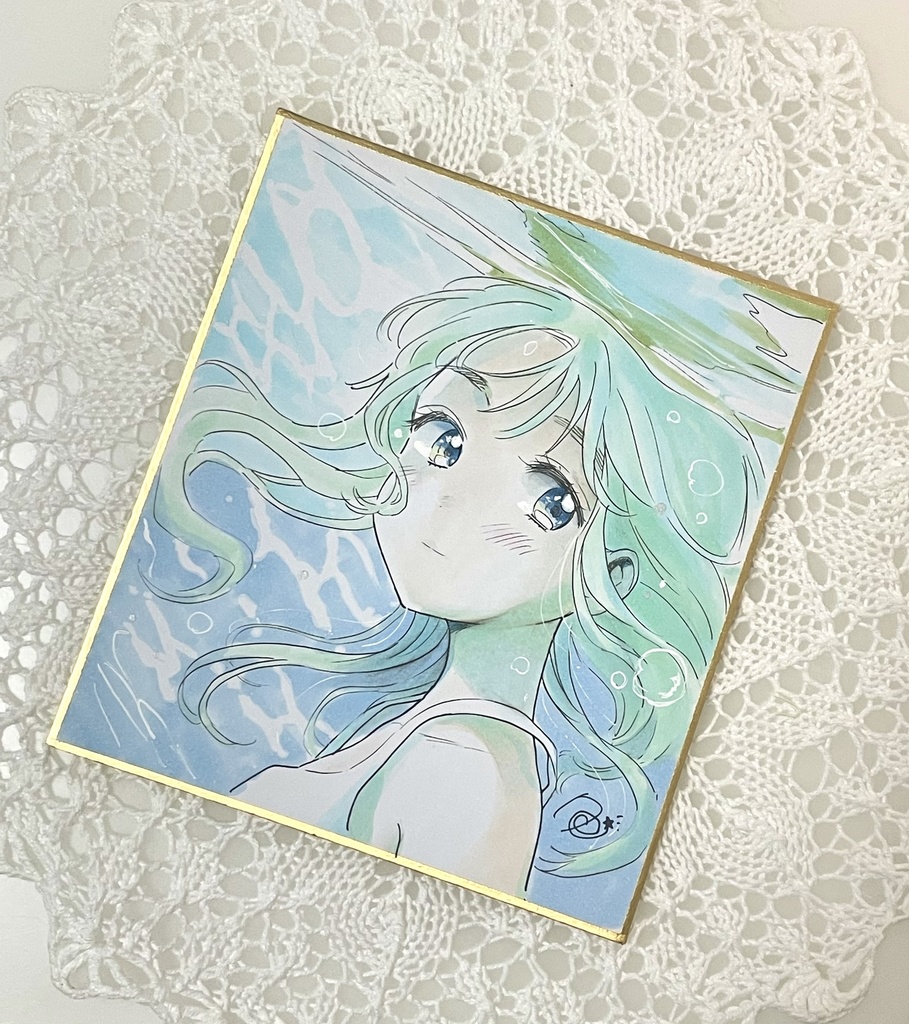 試し描きシリーズ/海の女の子