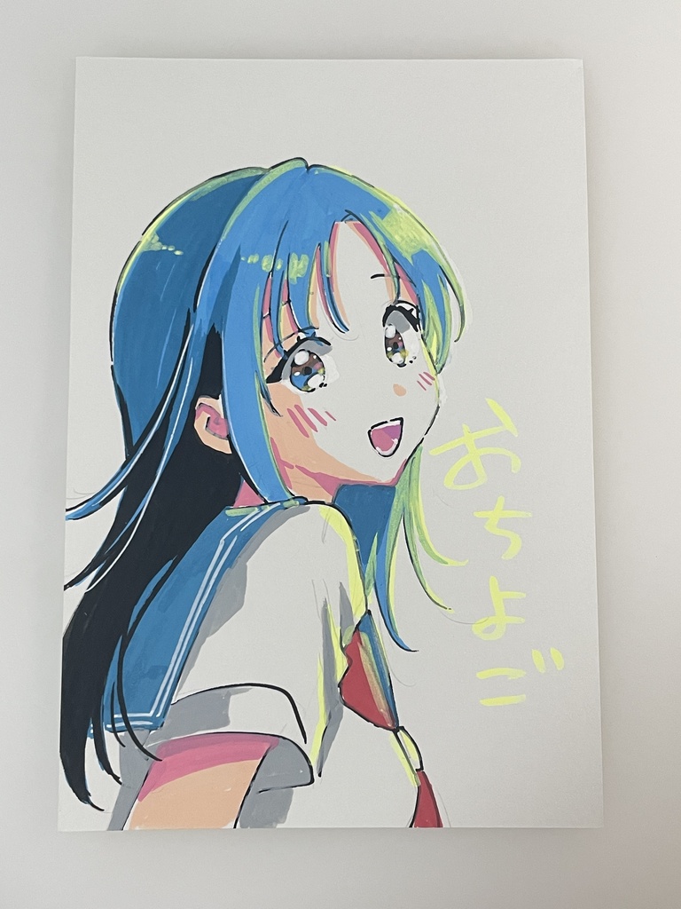 夏の女の子/アクリル①