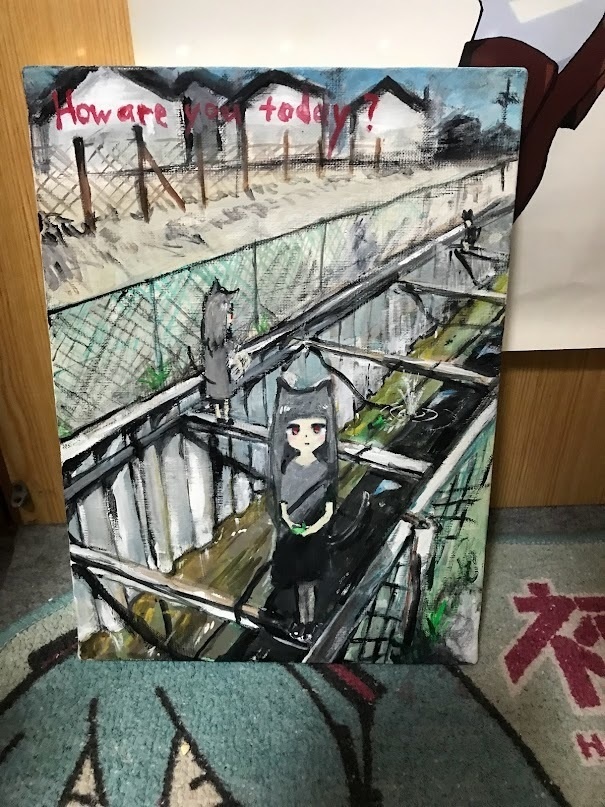 笹船流して破壊する絵