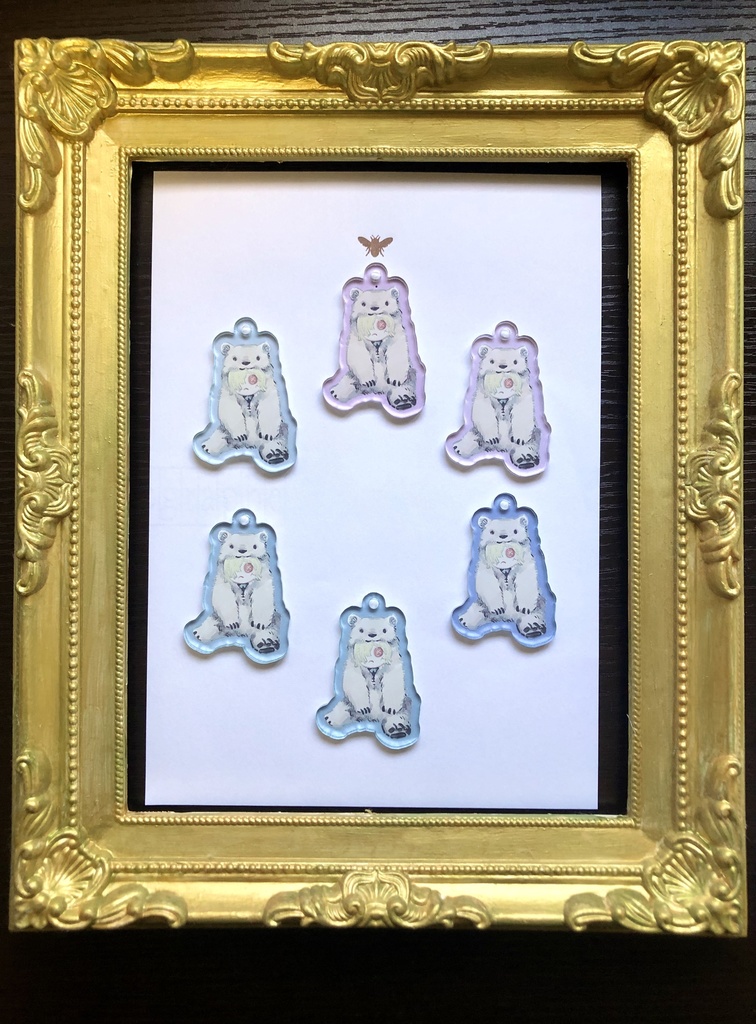 しろくまドルぬいアクリルキーホルダー