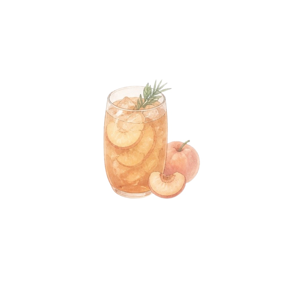 【10点セット】トロピカルフルーツジュース水彩画風クリップアート(背景透過PNG)