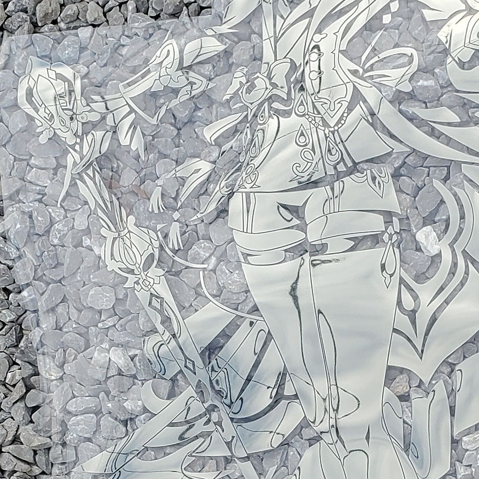 原神 フリーナ 特大カッティングステッカー(クロムメタリック)