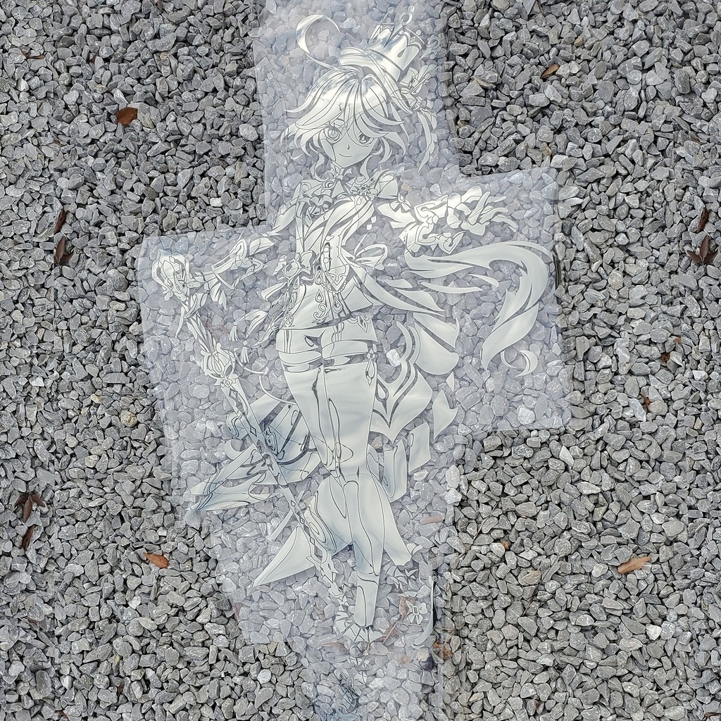 原神 フリーナ 特大カッティングステッカー(クロムメタリック)