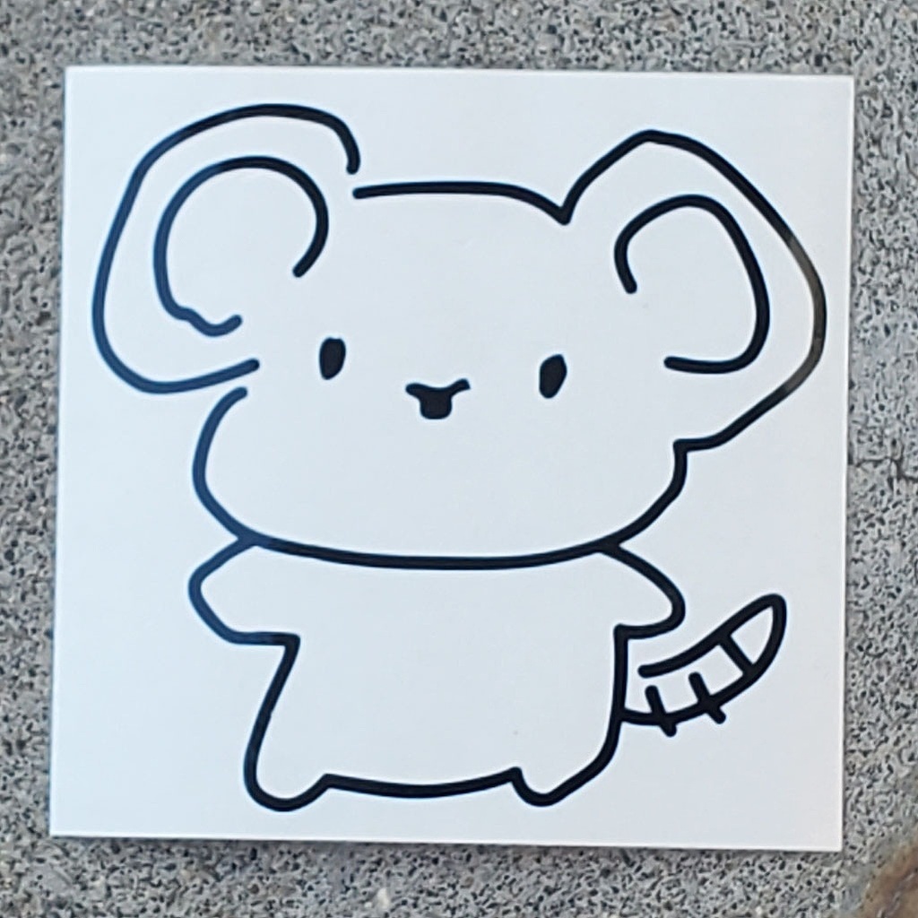 オリジナル ゆるキャラ1 カッティングステッカー
