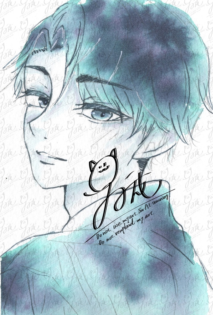 【原画】インク単色縛り