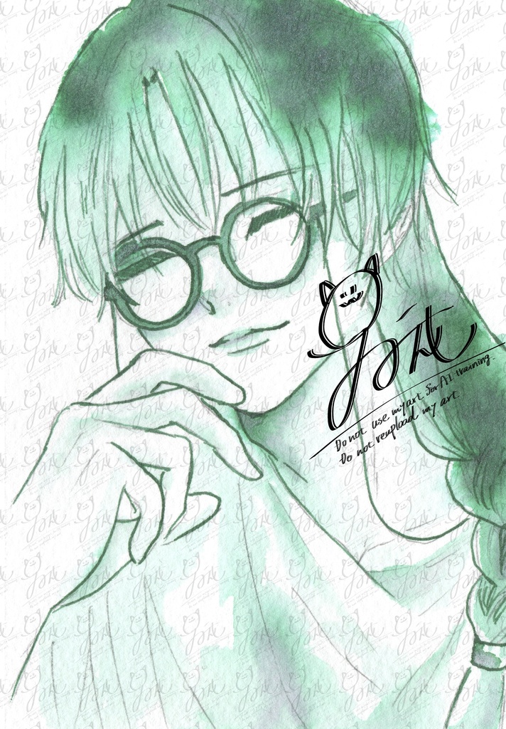 【原画】インク単色縛りその2