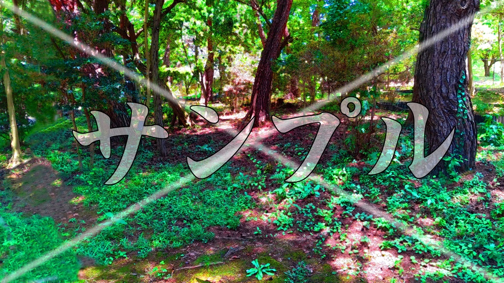 森の背景イラスト集　9枚