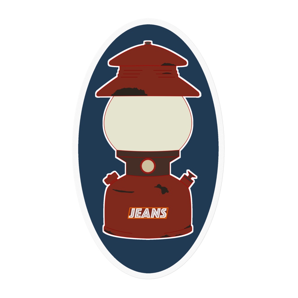 ランタンステッカー(赤)