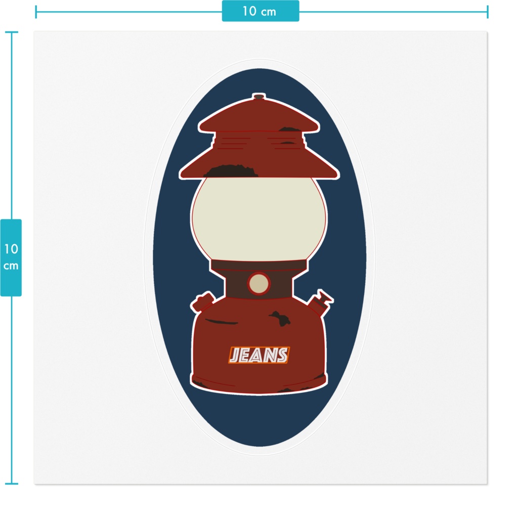 ランタンステッカー(赤)