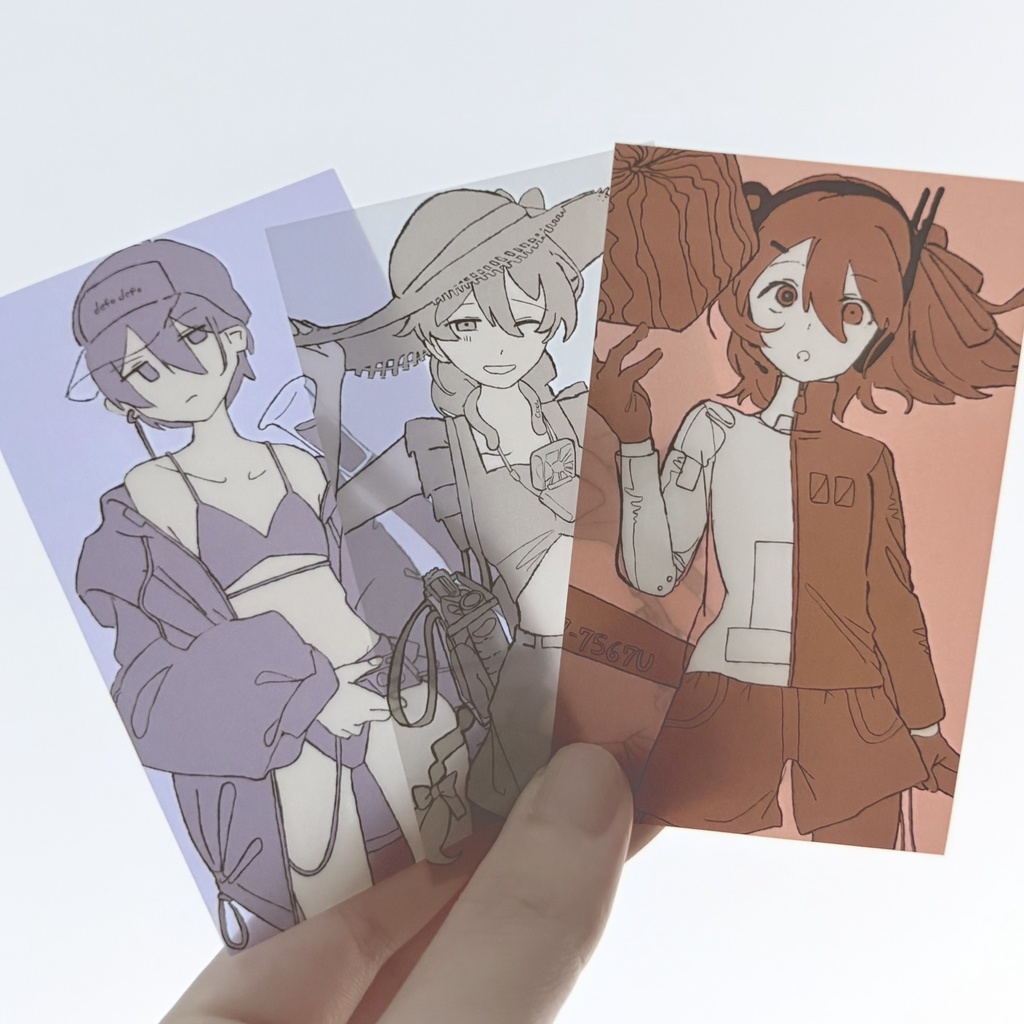 summertime girls✦ CLEAR CARD SET