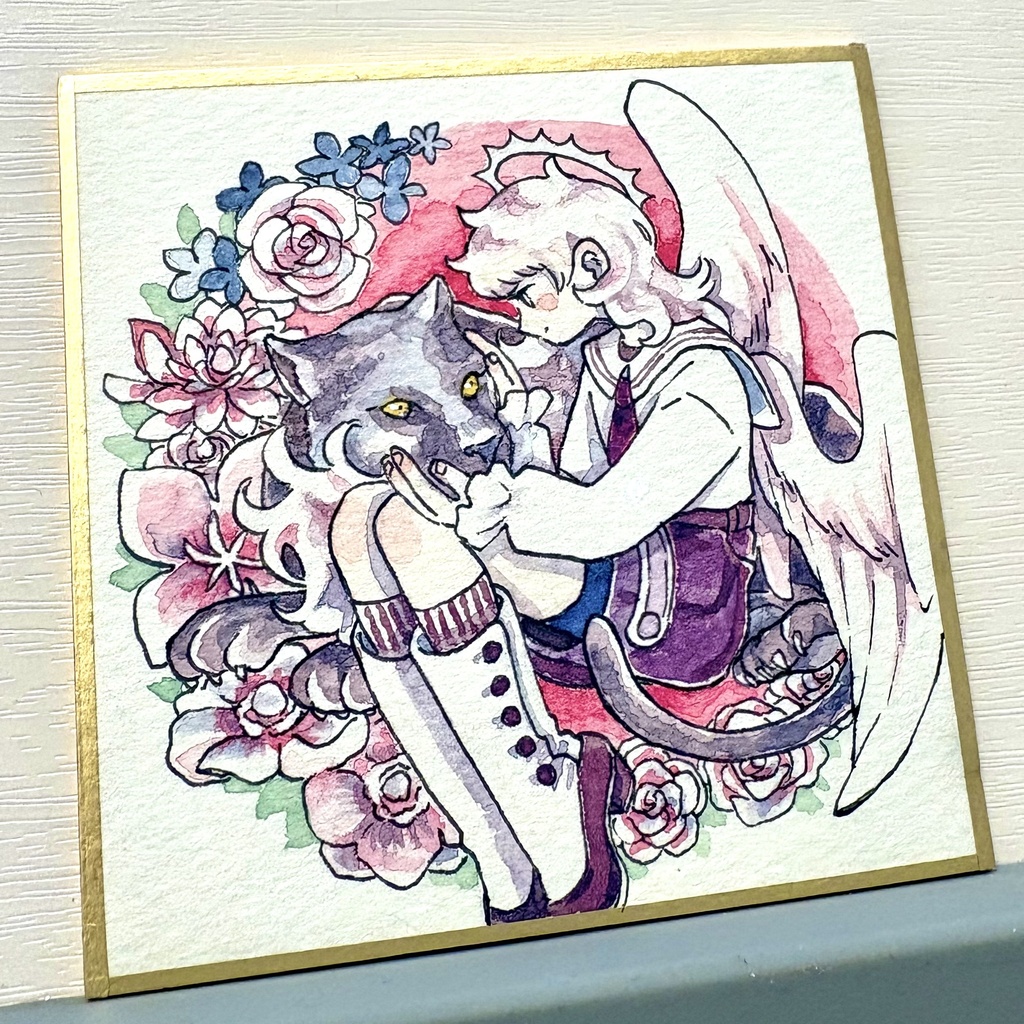 【原画】豹と天使