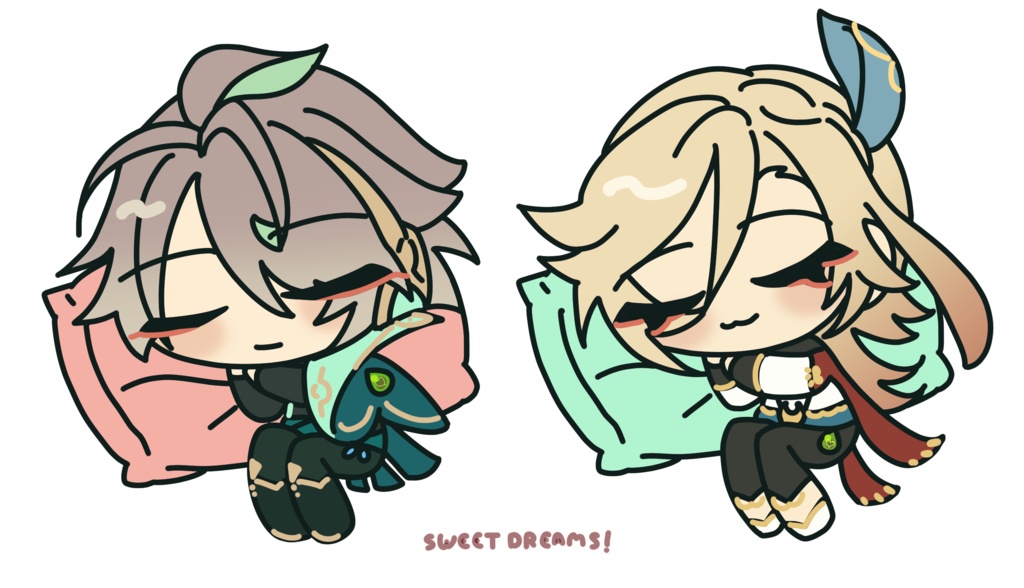 アルハイゼン&カーヴェ すやすやアクキー