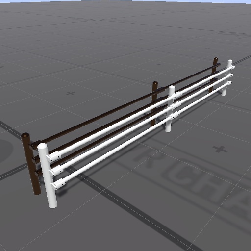 【3D屋外小物】ガードポール(H=600)【VRChat向け】