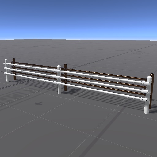 【3D屋外小物】ガードポール(H=600)【VRChat向け】