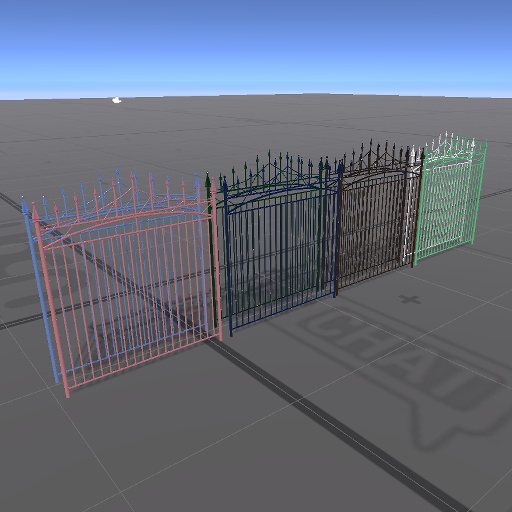 【3D屋外小物】ヨーロピアンフェンス【VRChat向け】