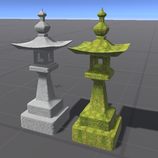 【3D屋外小物】石灯篭その4【VRChat向け】