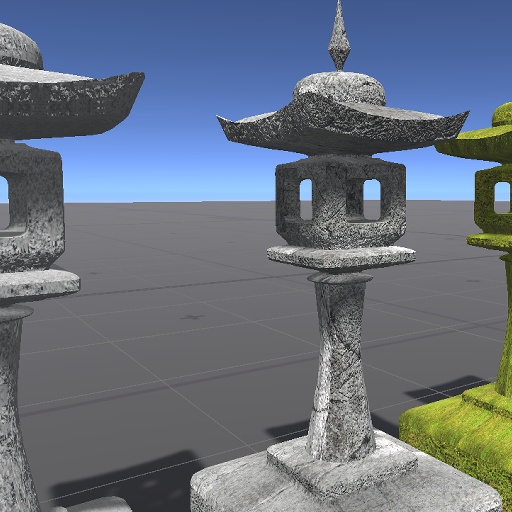 【3D屋外小物】石灯篭その5【VRChat向け】