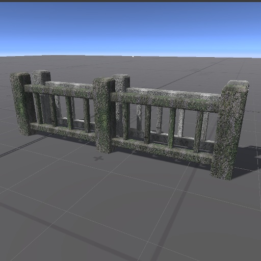 【3D屋外小物】石柵その１【VRChat向け】