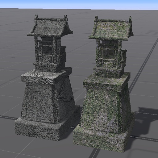 【3D屋外小物】石御宮【VRChat向け】