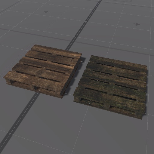 【3D屋外小物】ウッドパレット【VRChat向け】